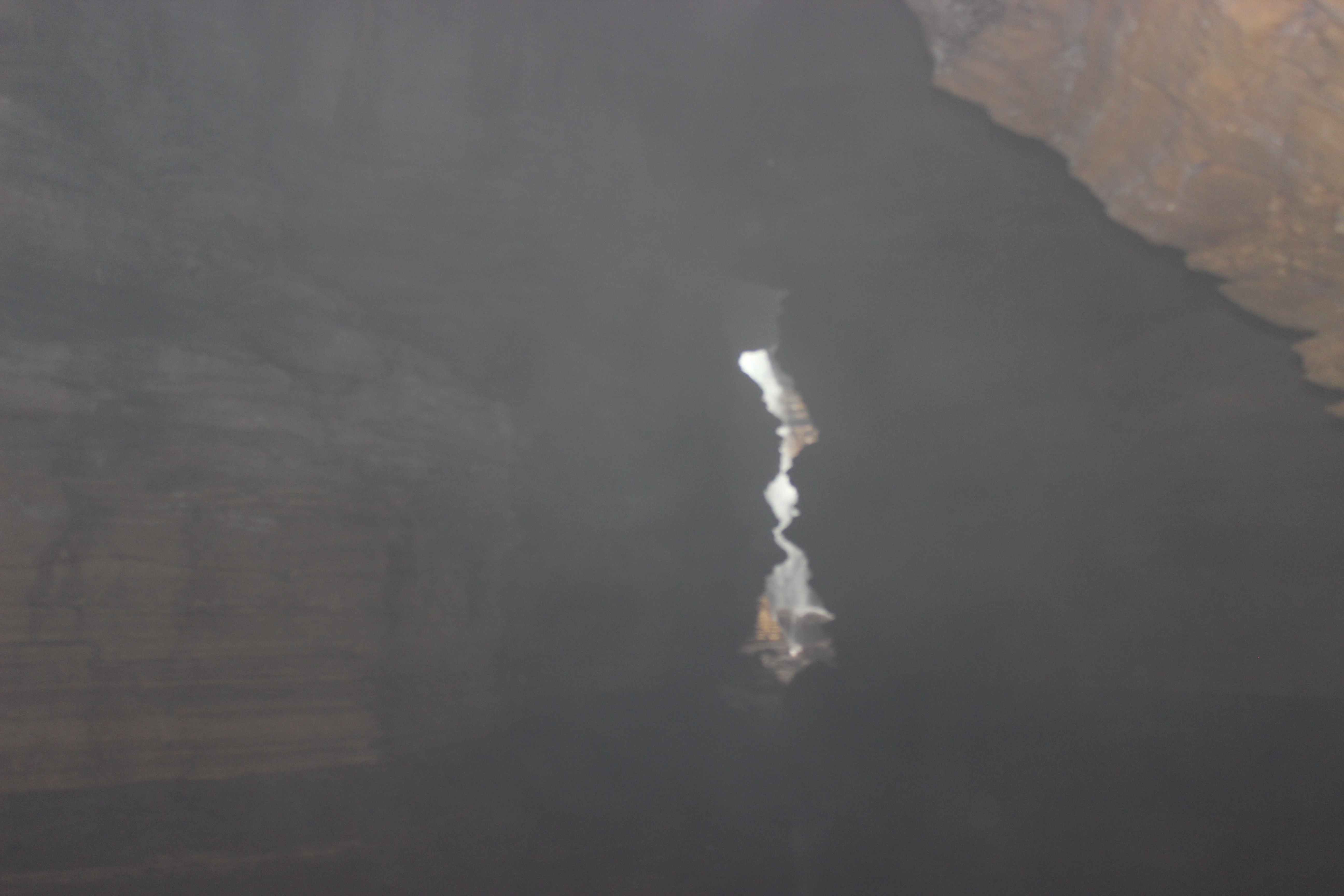 Devi’s Fall seen from inside Gupteshwor Mahadev Cave
